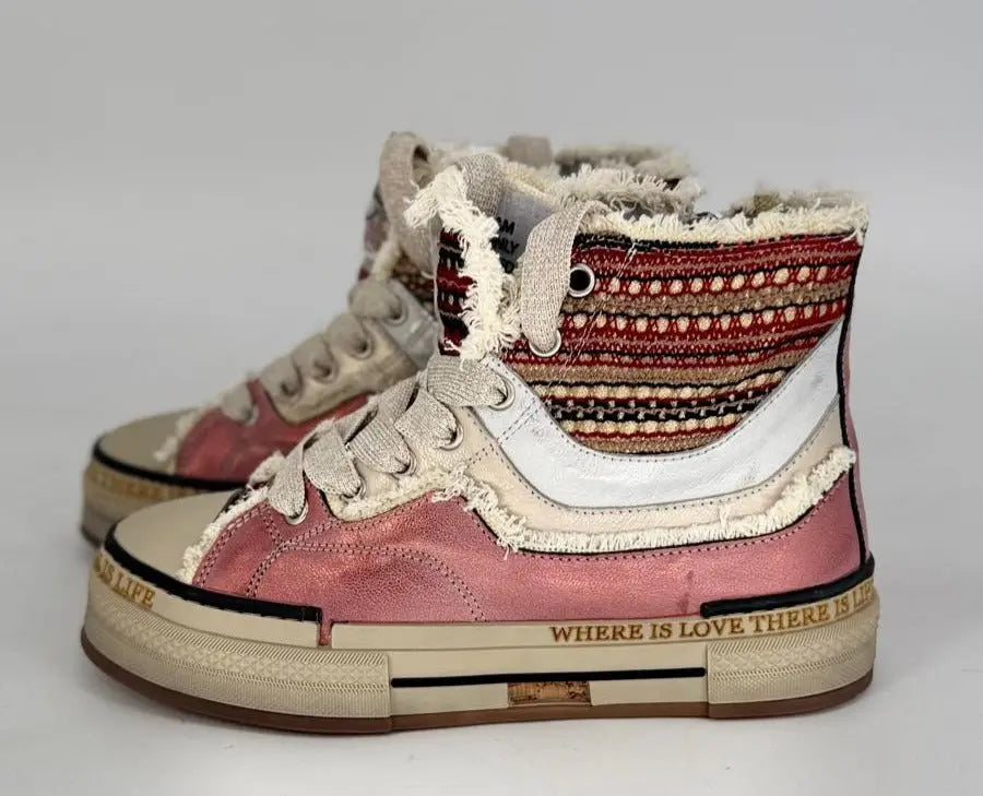 Sneaker Rebecca White ROSSO Y51 - 6.V1 - By Elena FashionBy Elena Fashion