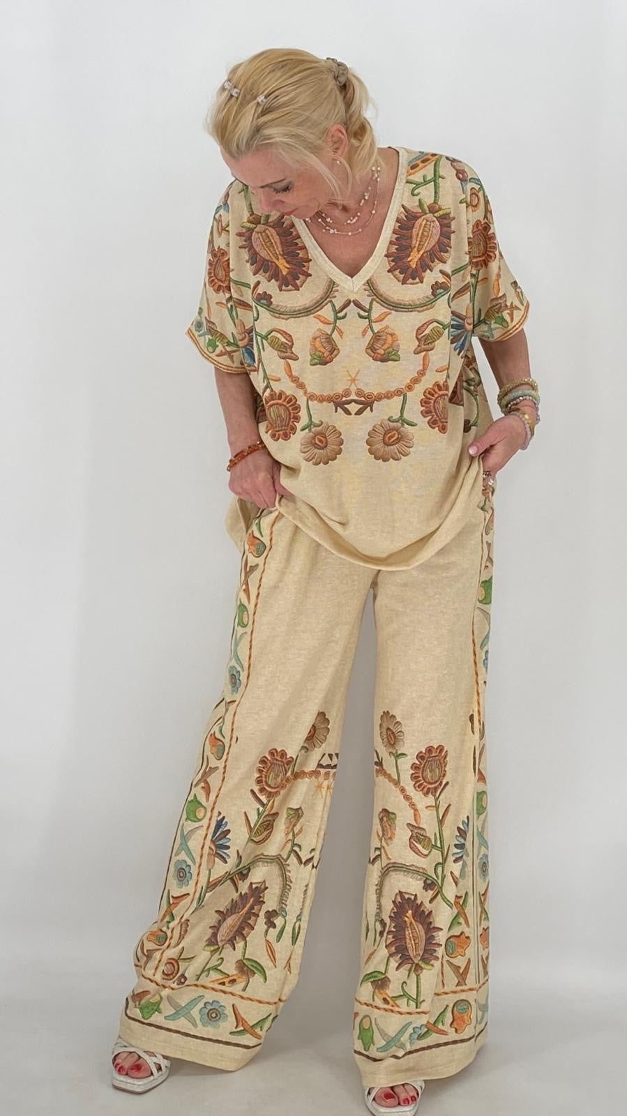 Boho Zweiteiler Beige