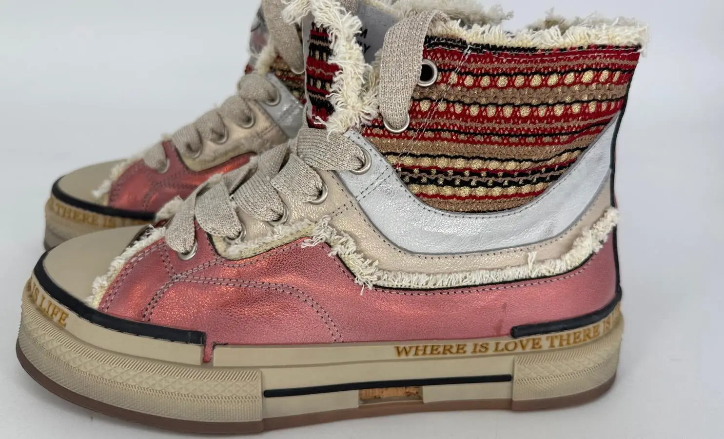 Sneaker Rebecca White ROSSO Y51 - 6.V1 - By Elena FashionBy Elena Fashion