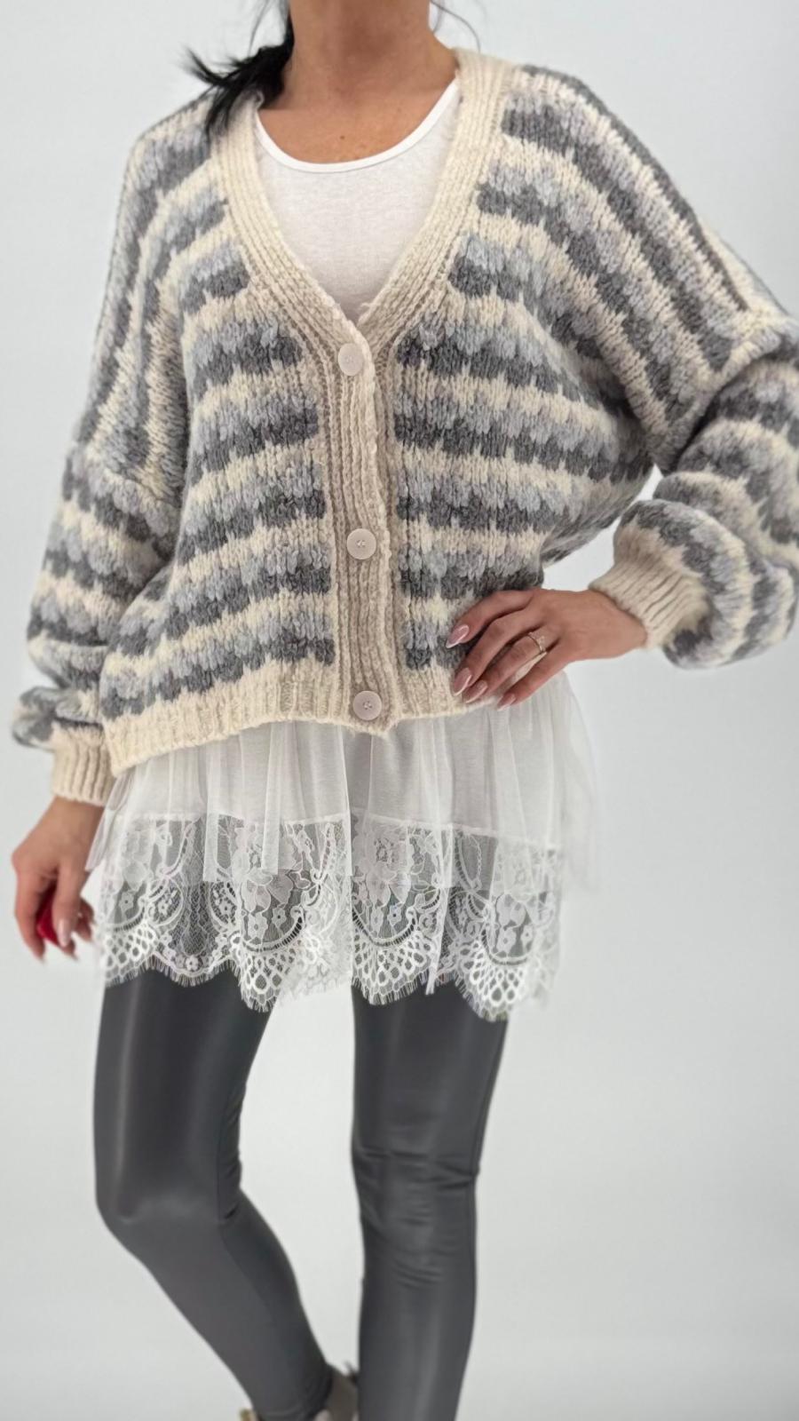 Long Top mit Rüschen Evai n 3 Farben