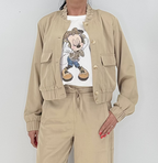 PEPPERCORN Sommer Jacke beige