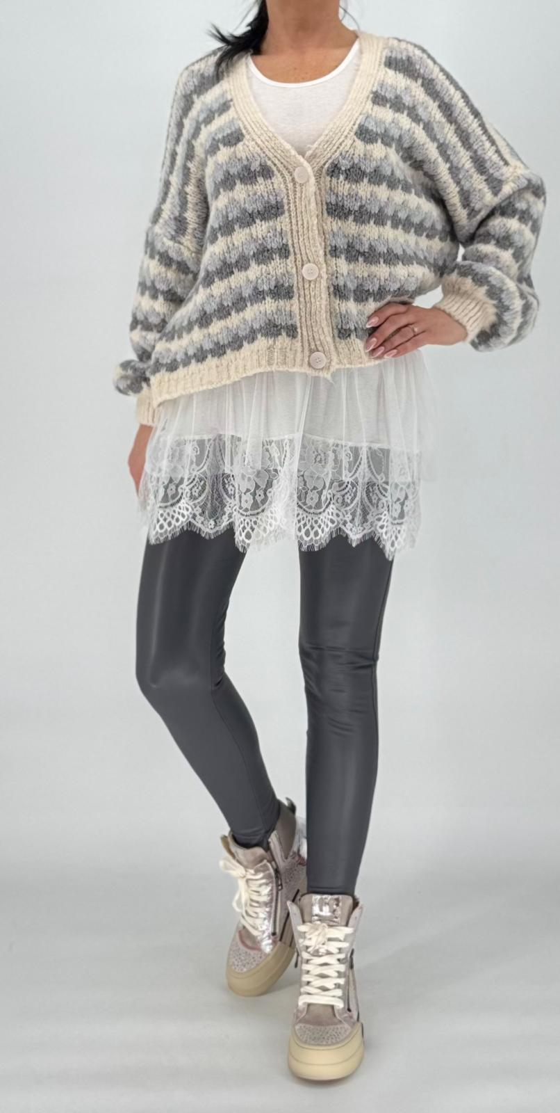 Long Top mit Rüschen Evai n 3 Farben