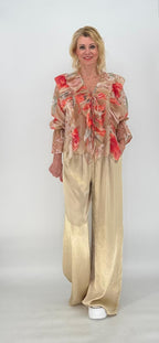 Bluse "Boho" beige/orange