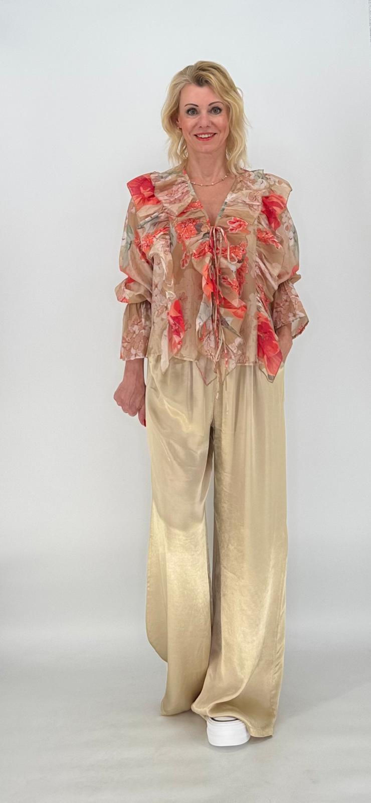 Bluse "Boho" beige/orange
