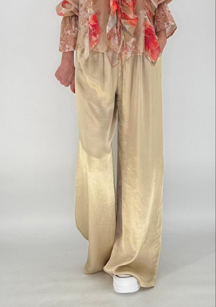 Sommer Hose 100% Viscose gold
