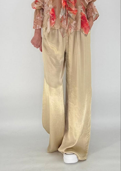 Sommer Hose 100% Viscose gold