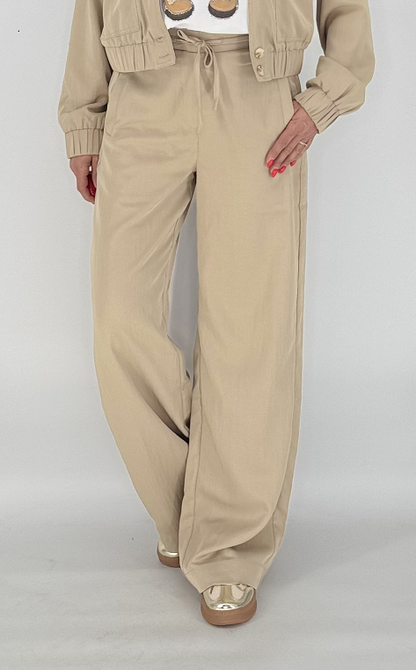 Sommer Hose beige