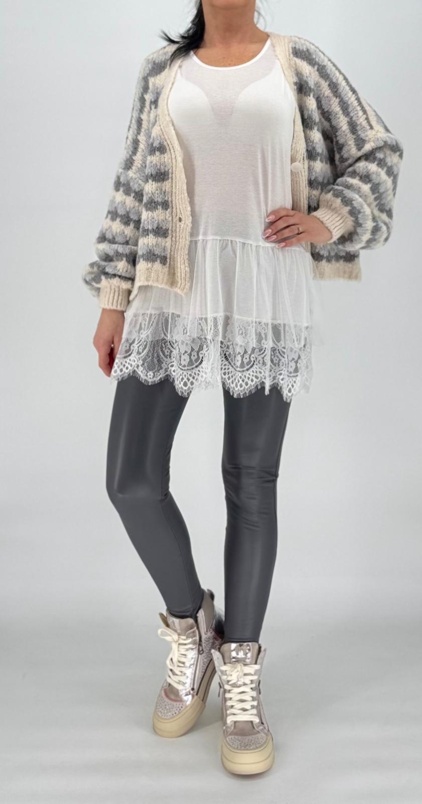 Long Top mit Rüschen Evai n 3 Farben