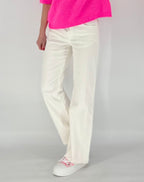 Hose mit elastischem Bund, weiß