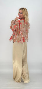 Bluse "Boho" beige/orange