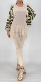 Long Top mit Rüschen Evai n 3 Farben