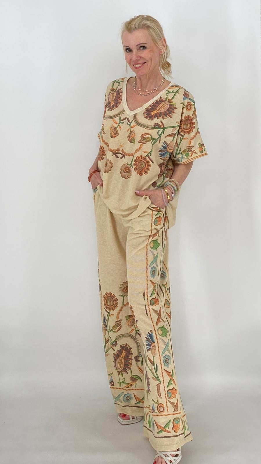 Boho Zweiteiler Beige