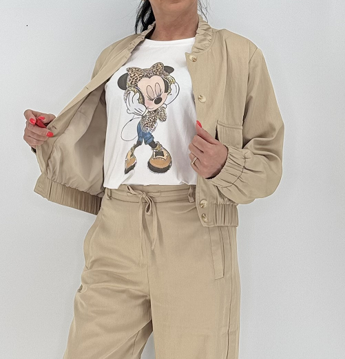 PEPPERCORN Sommer Jacke beige