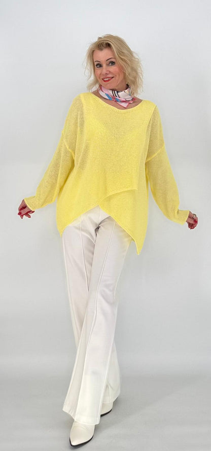 Pullover "Candy" gelb