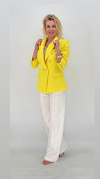 Blazer Gelb mit Designer Knöpfen