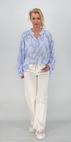 Hose mit elastischem Bund, weiß