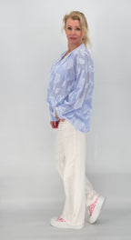 Hose mit elastischem Bund, weiß