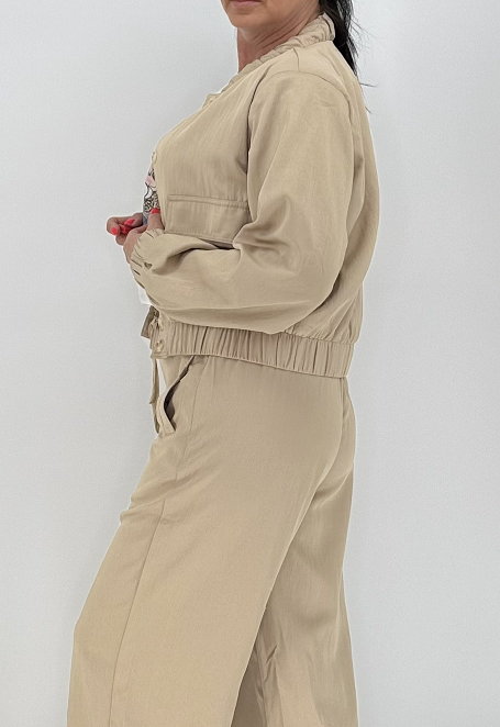 PEPPERCORN Sommer Jacke beige
