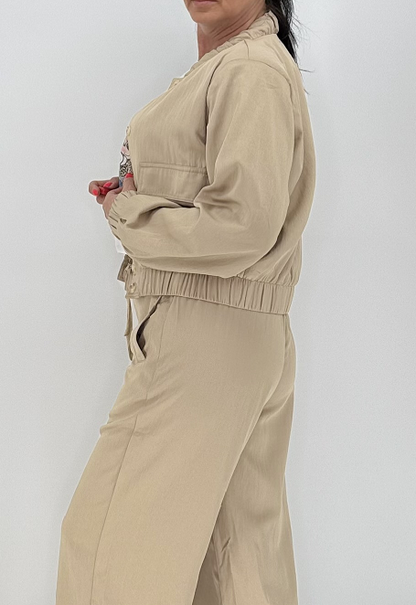 Sommer Jacke beige