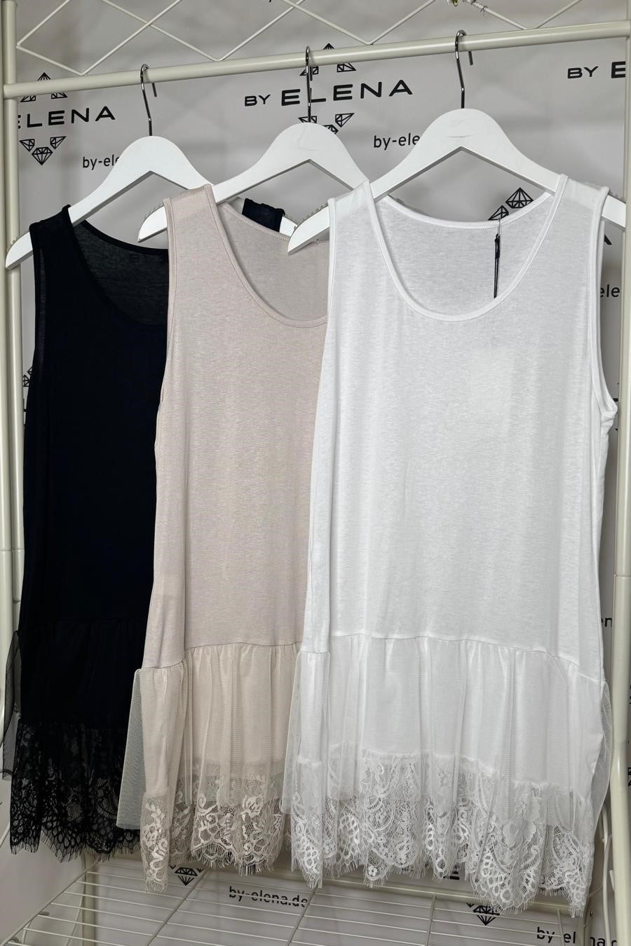 Long Top mit Rüschen Evai n 3 Farben