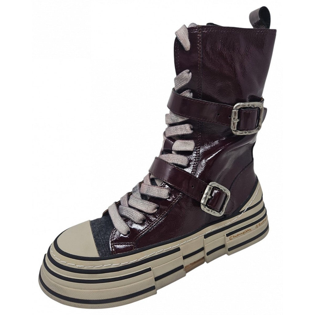 Leder Rebecca White Stiefelette, schwarz