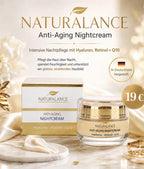 Naturalance Anti-Age Nachtcreme mit Hyaluron, Retinol, Q10