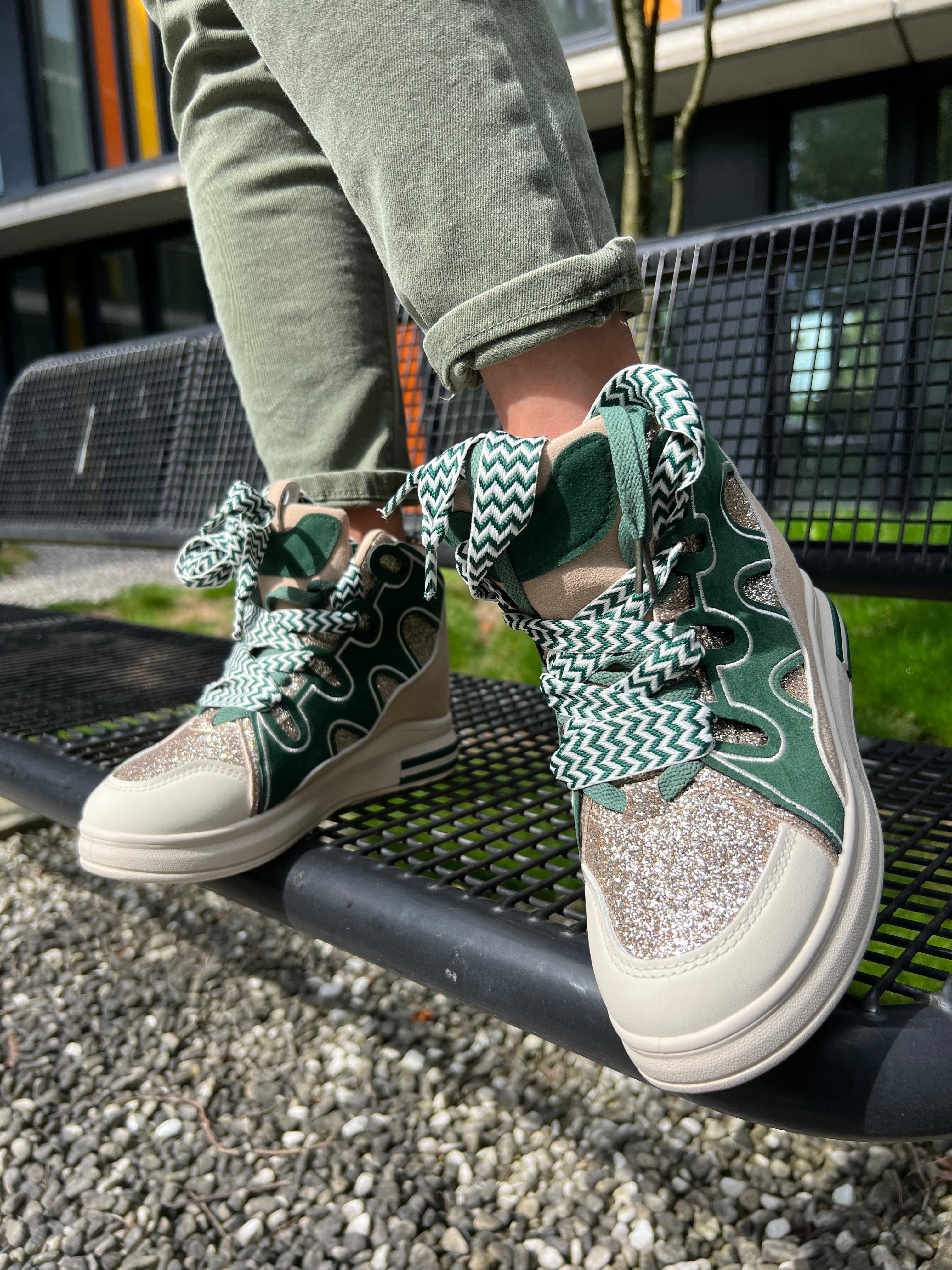 By Elena Fashion Grüne Boots