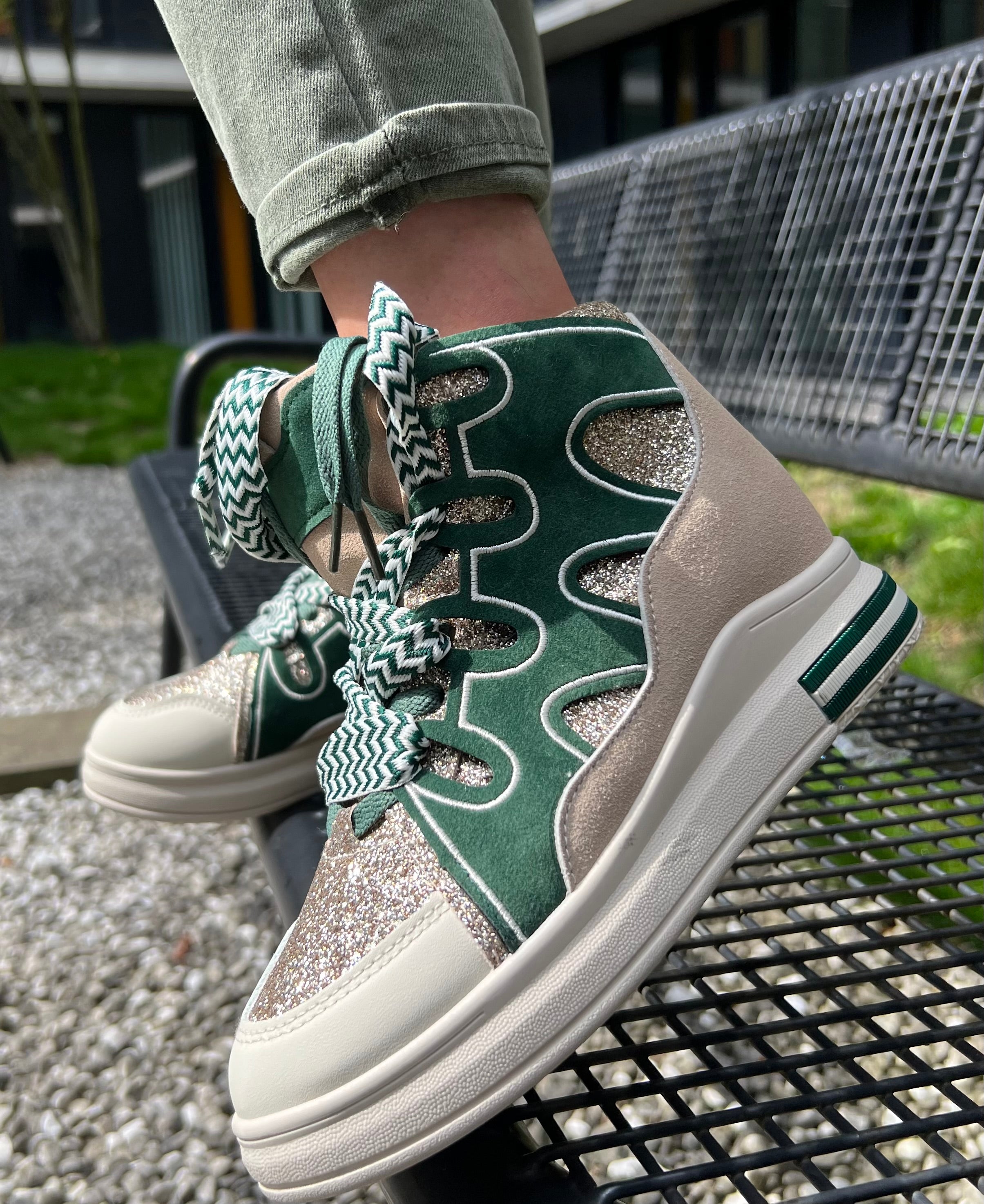 Boots Grün By Elena Fashion