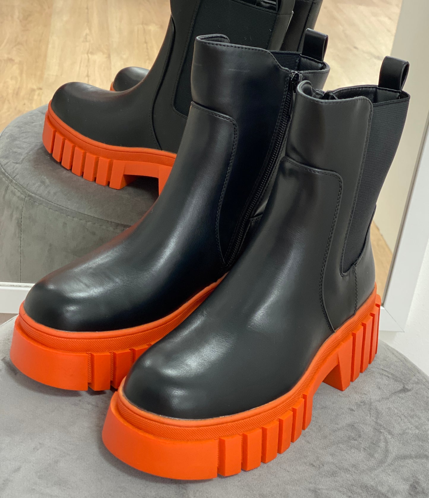 Boots Schwarz By Elena Fashion