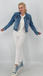 Hose MC, beige, weiß