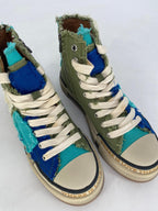 Sneaker Rebecca White Y51-1-B.V2 blau/grün