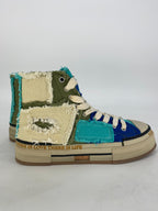 Sneaker Rebecca White Y51-1-B.V2 blau/grün