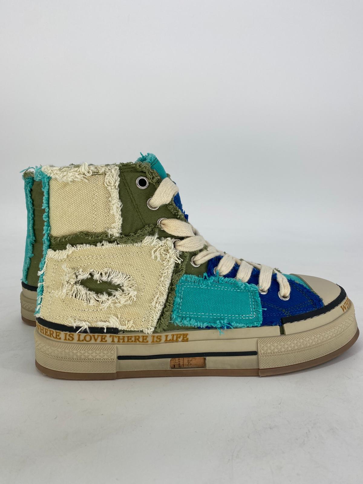 Sneaker Rebecca White Y51-1-B.V2 blau/grün