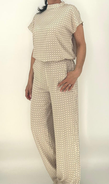Sommer Hose "Gabriella" beige PC8221