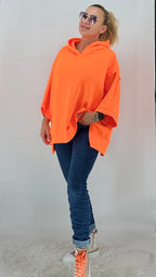 Hoodie in Orange "ICONIC"
