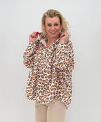 Bluse 100% Baumwolle "Leo" grau