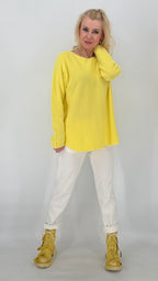 Pullover Smoot Basic in Gelb