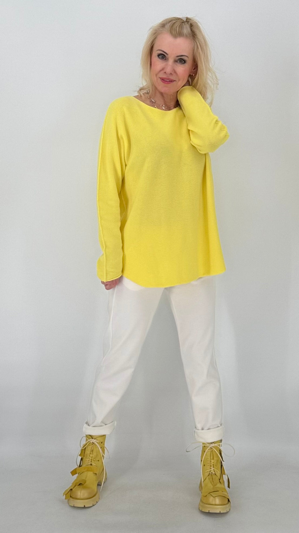 Pullover Smoot Basic in Gelb