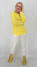 Pullover Smoot Basic in Gelb