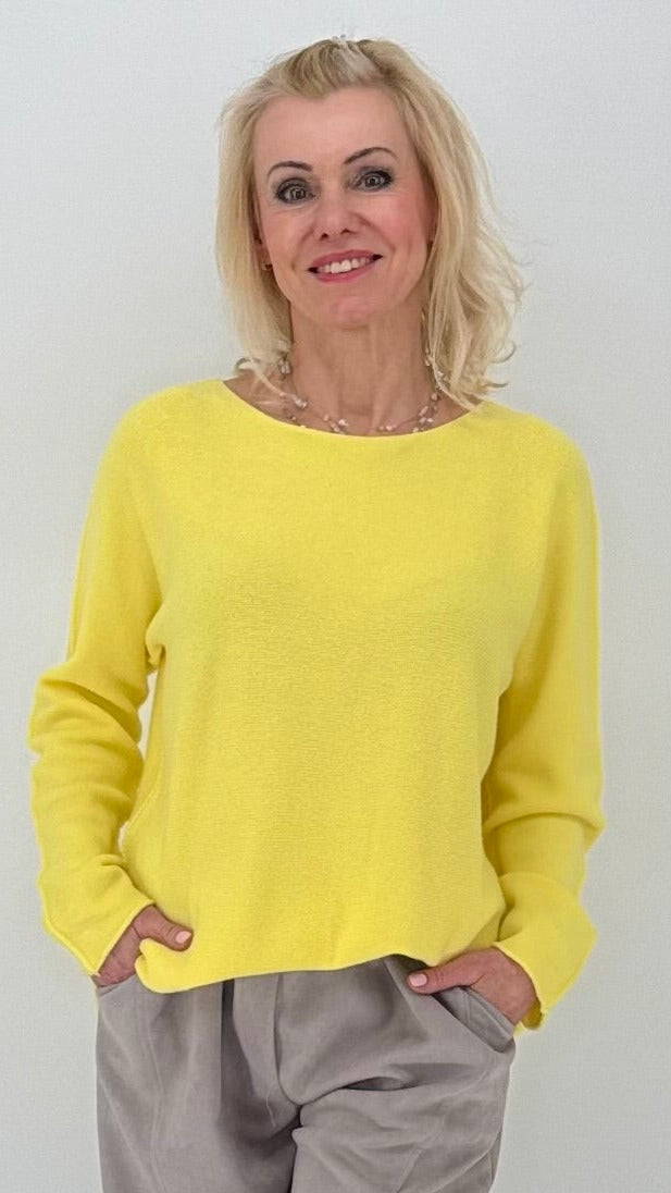 Pullover Smoot Basic in Gelb
