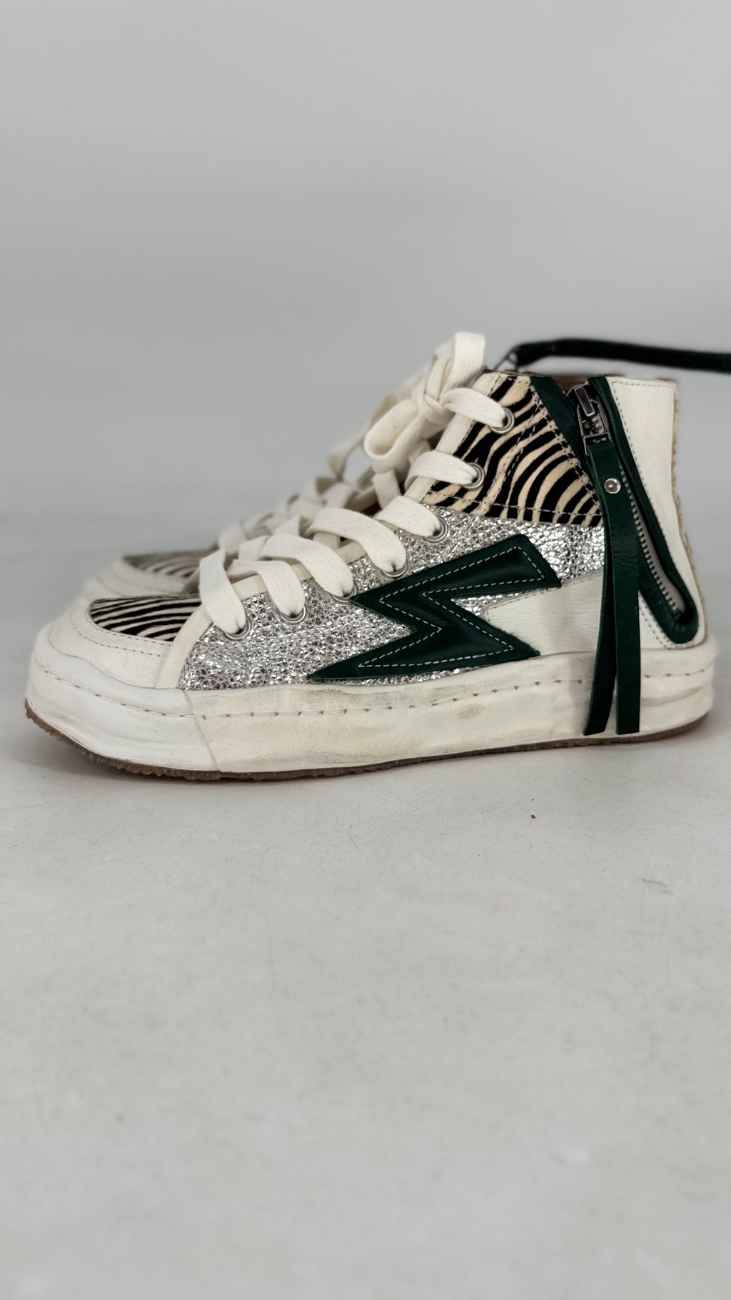 High-Top-Sneaker, Rebecca White, Leder
