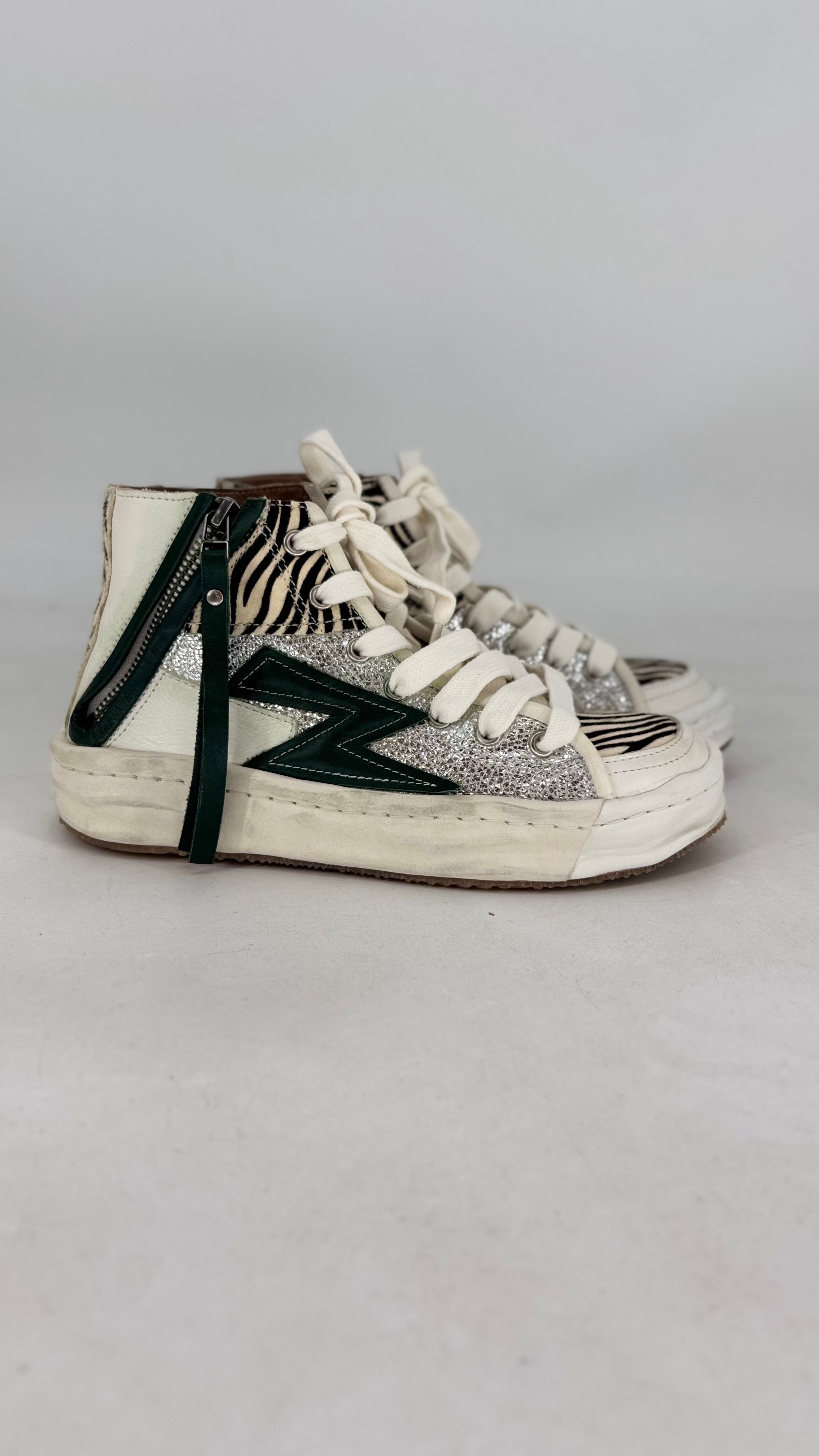 High-Top-Sneaker, Rebecca White, Leder