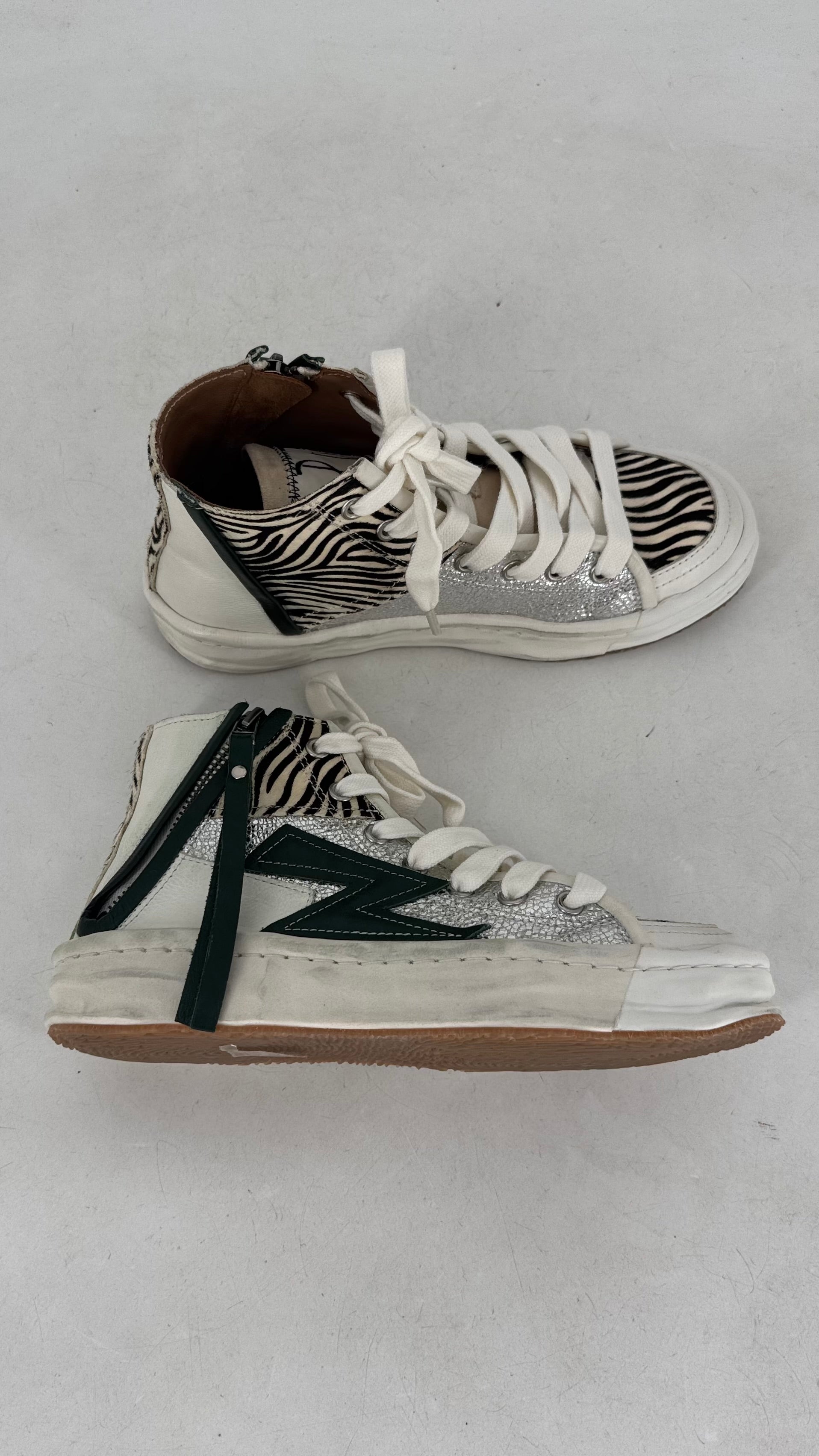High-Top-Sneaker, Rebecca White, Leder
