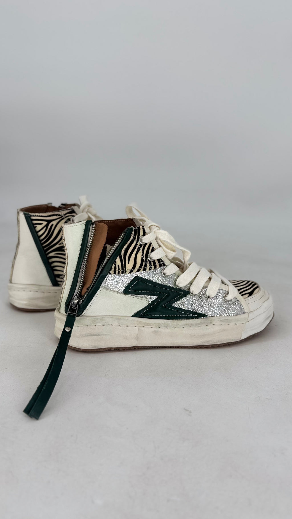 High-Top-Sneaker, Rebecca White, Leder