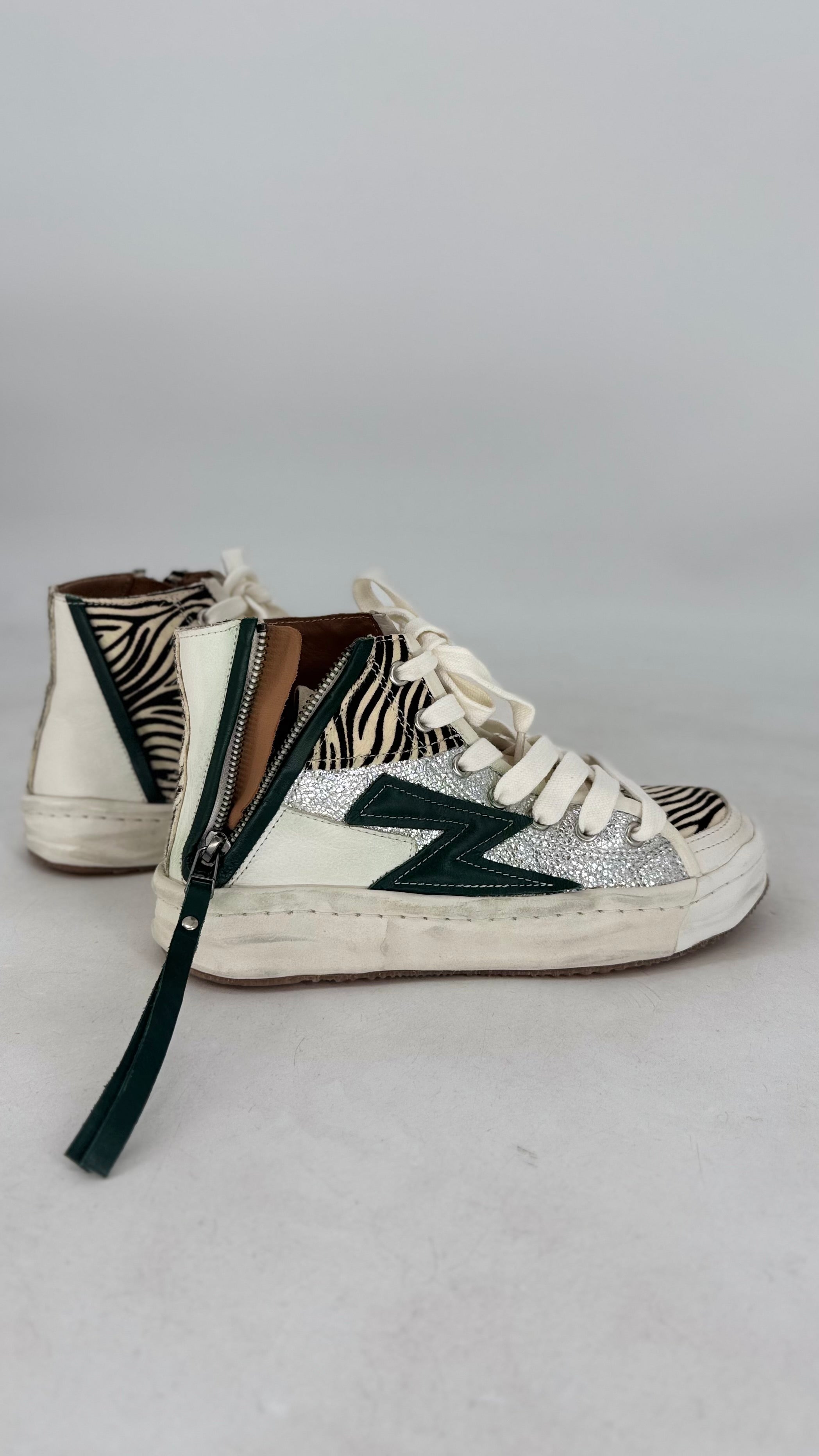 High-Top-Sneaker, Rebecca White, Leder