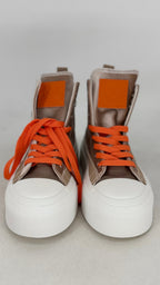 High Sneaker mit Pailletten