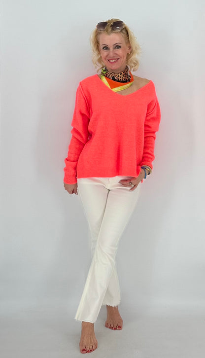 Pullover ESViViD Baby Alpaca, orange