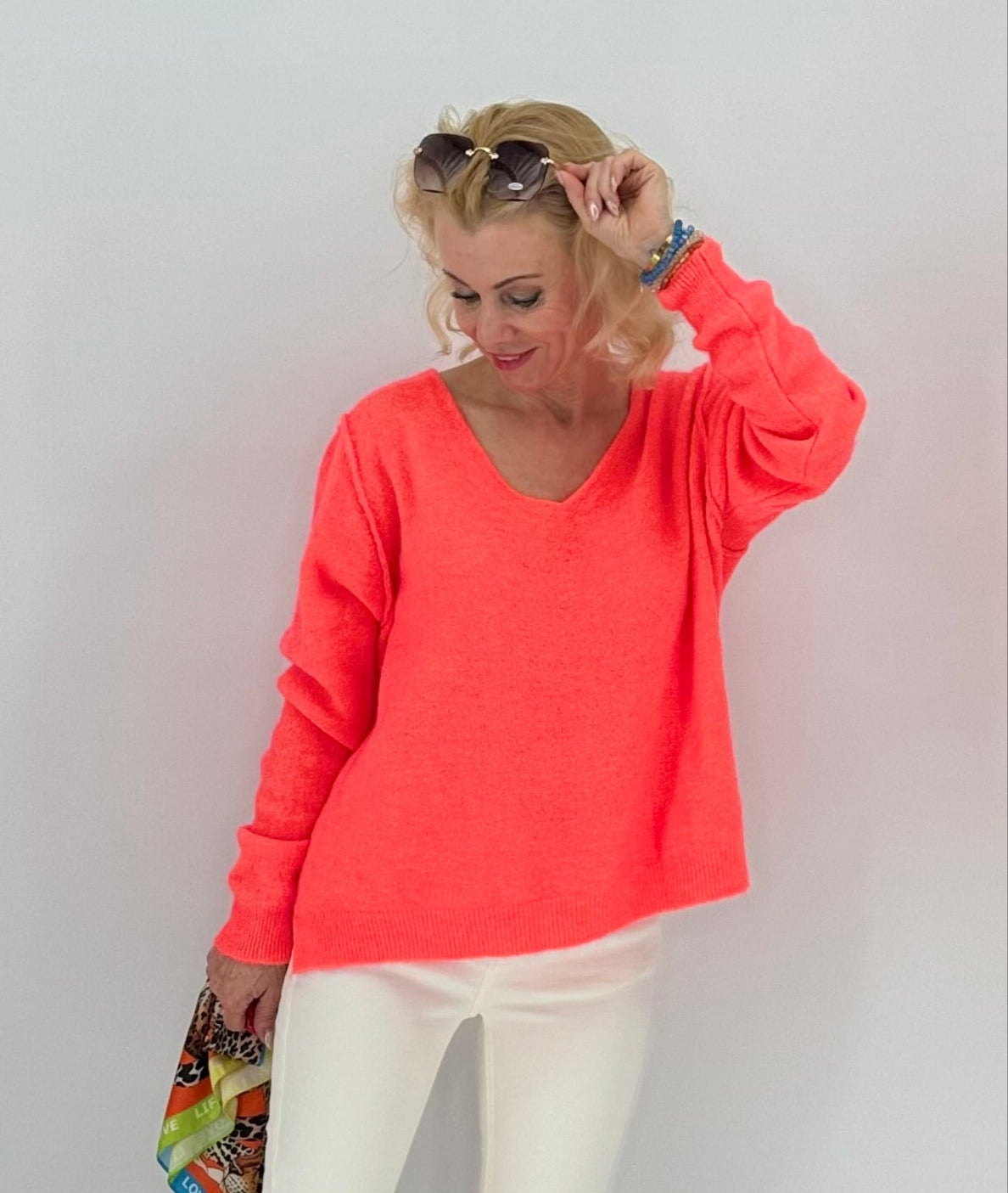 Pullover ESViViD Baby Alpaca, orange