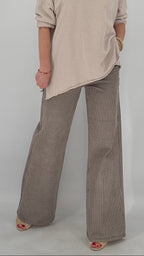 Karierte High-Waist-Hose, JW9652