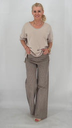 Sweatshirt in taupe